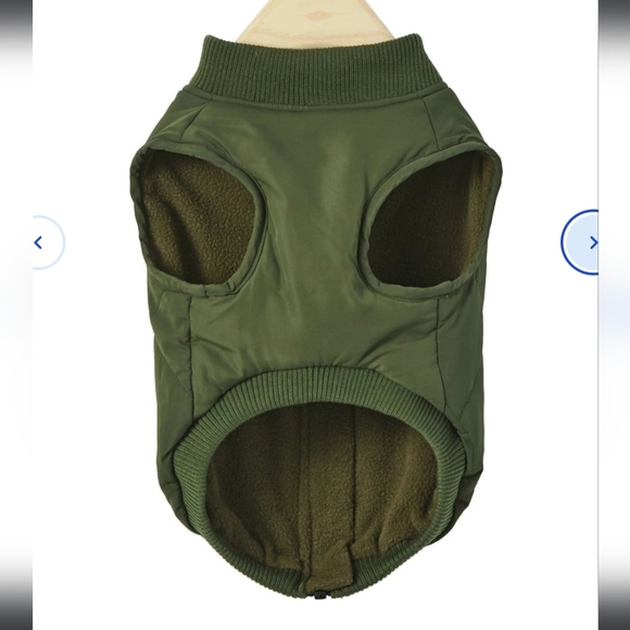 Frisco Dog Bomber Jacket Medium Green - Picture 10 of 14